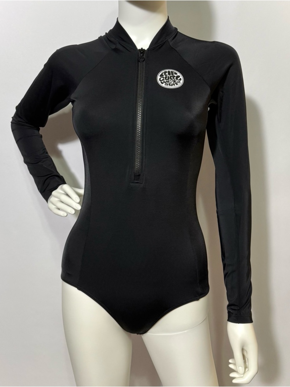 Rip Curl Classic Surf Long Sleeve Surf black one piece swimsuit | Size 12 M - Picture 4 of 5